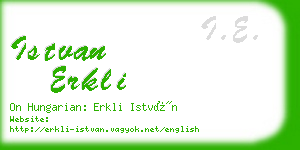 istvan erkli business card